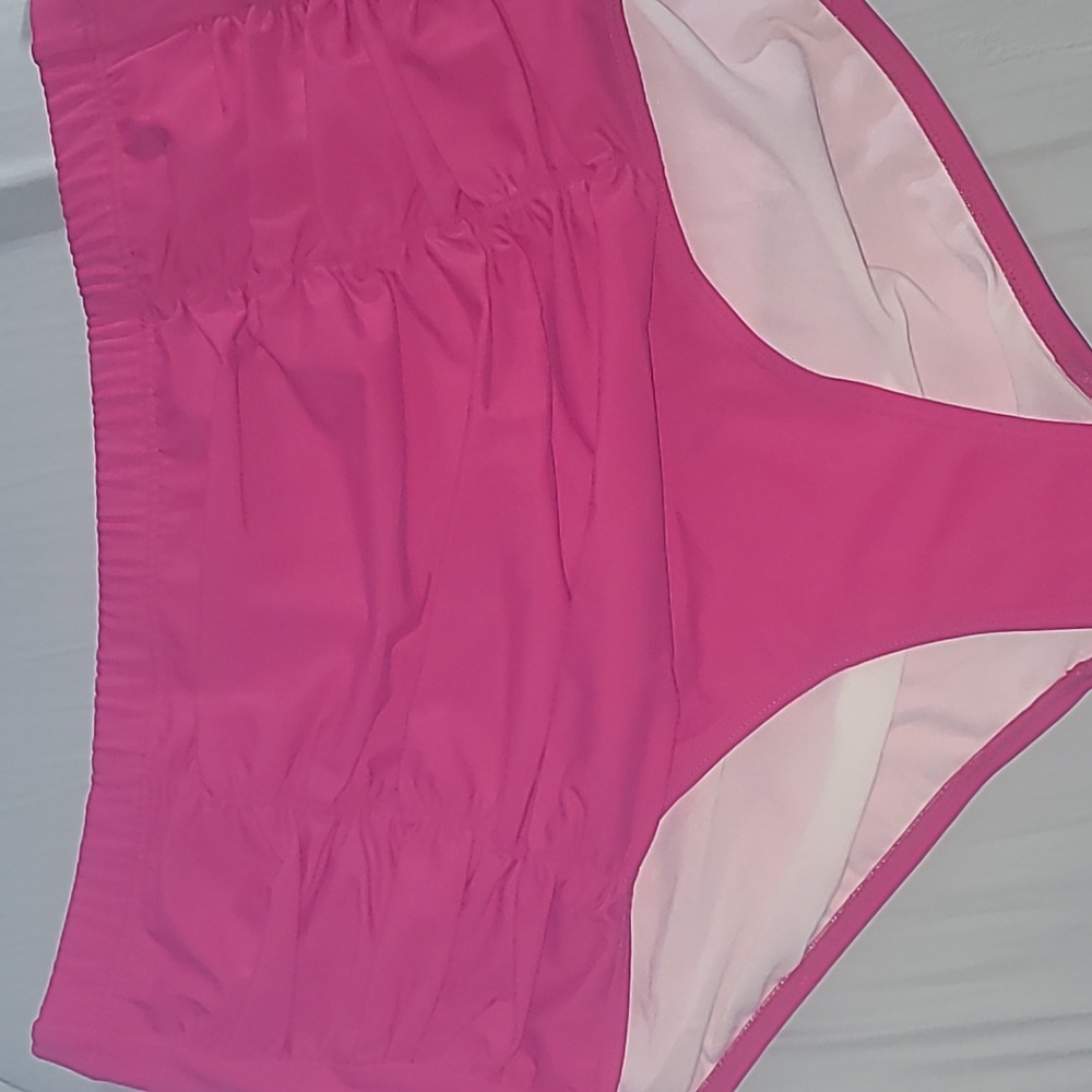 Swimsuits For All Valentine Ruched Shirred High-waisted Bikini Bottom - Picture 2 of 6